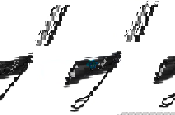 Rechargable Recycled Aluminium IPX4  torch - Silver