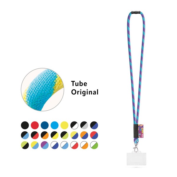 WATFORD. Customized polyamide lanyard - 300 - Black