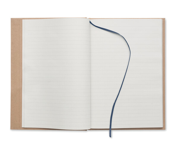 Carnet A5 en papier recyclé Musa - Bleu