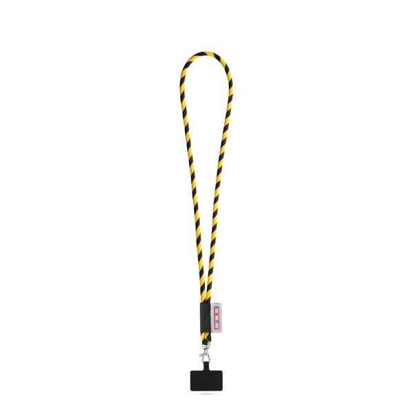 GOSPORT. Customized polyamide lanyard - 300 - Black