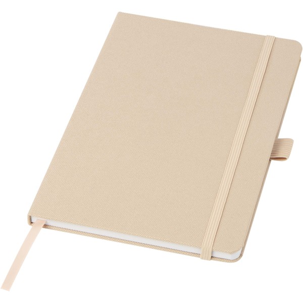 Honua A5 recycled paper notebook with recycled PET cover - Oatmeal