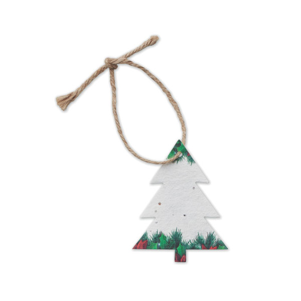 Treeseed Xmas ornament, wildflower seed paper