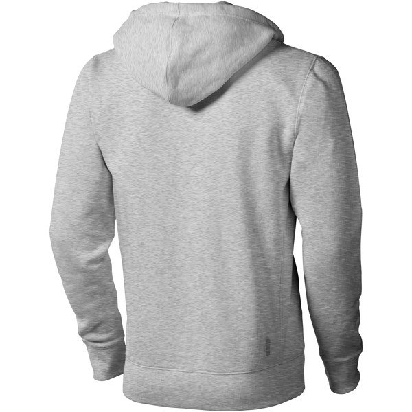 Sweater capuche full zip homme Arora - Gris mélangé / M