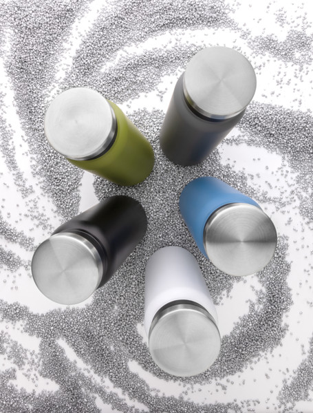 Termo fľaša z RCS recyklovanej ocele 600ml - Zelená