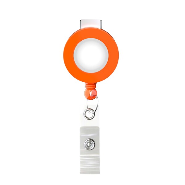 Naviják kulatého tvaru s logem ⌀2cm - Plnobarevné / Orange / Klipsna
