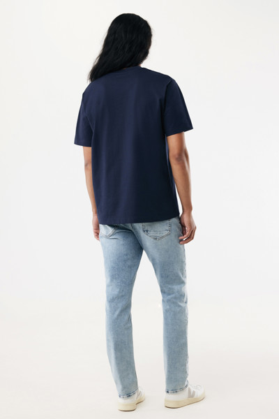 T-shirt lourd en coton recyclé IQONIQ Nikko - Bleu Marine / 4XL