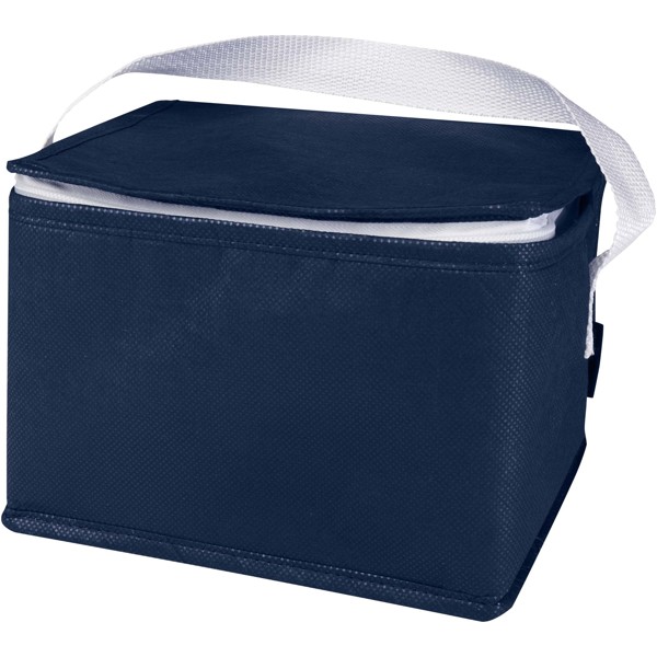 Borsa termica con capacità per 6 lattine in tessuto non tessuto riciclato certificato GRS Spectrum - 4L - Navy
