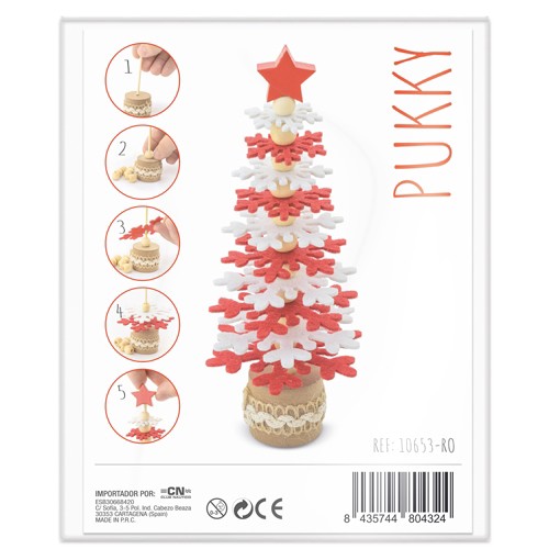 ARBRE DE NOËL "PUKKY" - Rouge