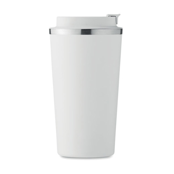 Double wall tumbler 510 ml Brace + - White