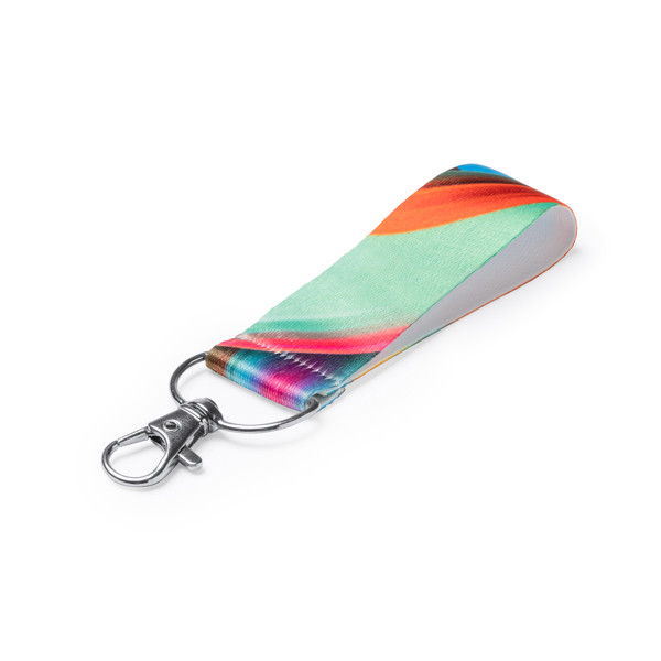 Customised polyester keyring with sublimation strap