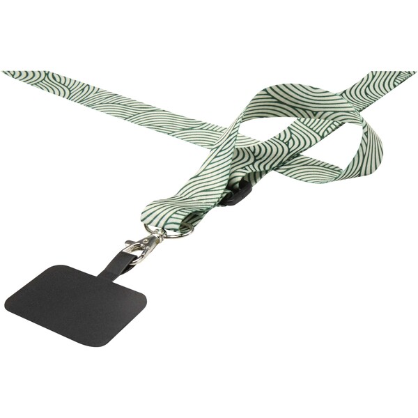 Lyra RPET sublimation adjustable lanyard with phone holder