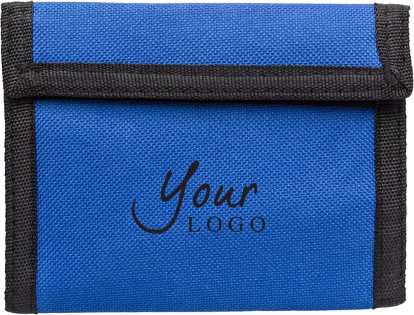 Polyester (190T + 600D) wallet - Cobalt Blue