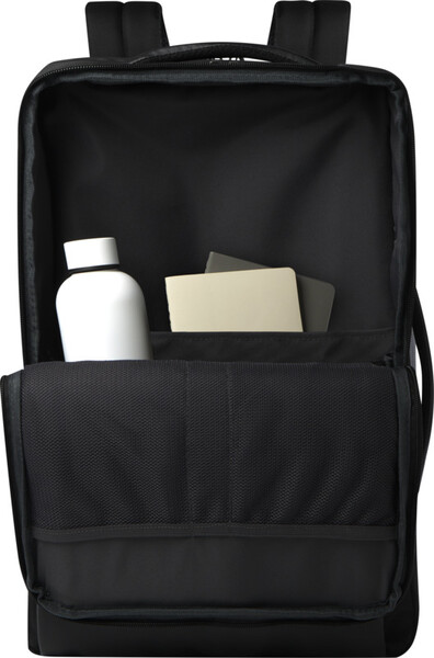 Mochila para portátil de 17" ampliável reciclada GRS de 35 L Expedition Pro - Preto liso