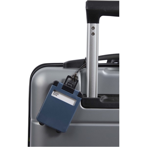 Étiquette à bagage Traveler - Bleu hale