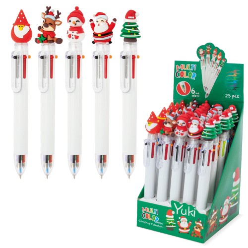 MULTICOLOUR XMAS PENS SET "YUKI"