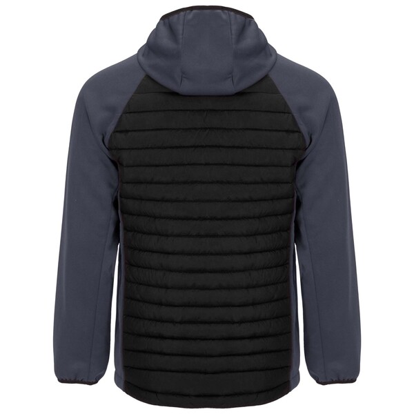 Giacca termica ibrida unisex Minsk - Nero / Piombo / S