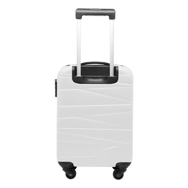 Padua trolley suitcase, boarding size, ABS shell - White