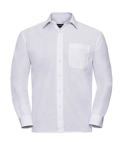 Poplin ShirtLS - White / 2XL