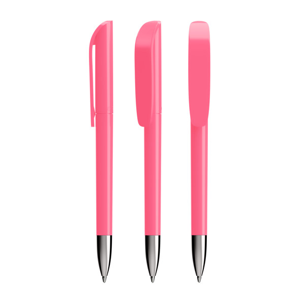 BIC® Super Clip Advance Ballpen - Rose Fluo