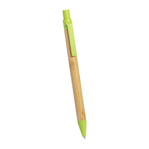 Bamboo Ballpoint Pen Slothic - Lime Green / Natural