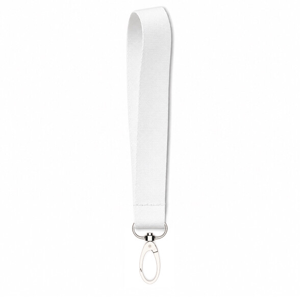 Korte, gesublimeerde band van fijn polyester - 15mm breedte / L1 Ovale haak
