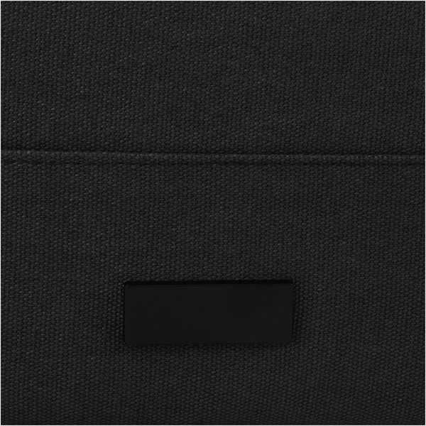 Joey 15 tommers GRS genanvendt canvas rolltop laptoprygsæk 15 L - Ensfarvet sort