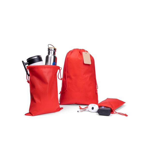 GIFT BAG L. Velká dárková taška z netkané textilie (60 g/m²) - Červená