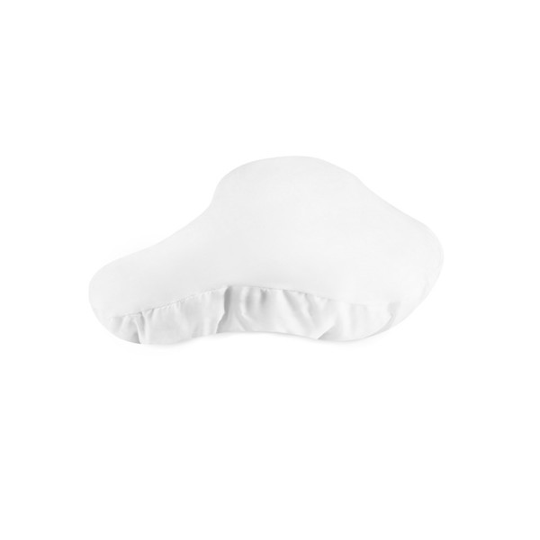 BARTALI. PET 210D (100% rPET) Bicycle saddle cover - White