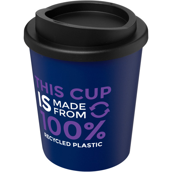 Gobelet isolant recyclé Americano® Espresso de 250 ml - Bleu / Noir