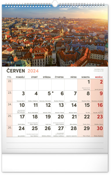 Nástěnný Kalendář 2024 S Extra Velkým Kalendáriem, 33 x 46 cm