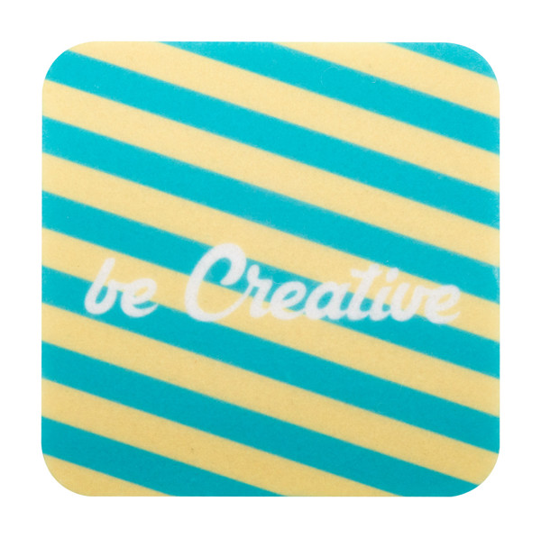 Rpet Felt Coaster CreaFelt Drink, Square - White