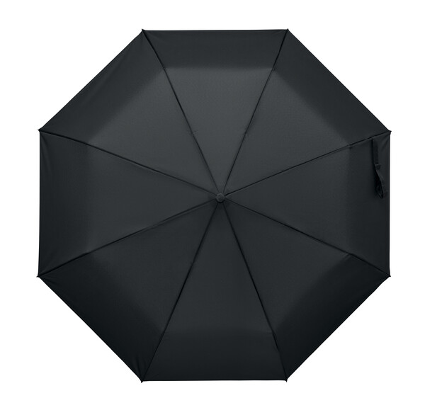 21" auto umbrella wood handle Rayna Fold - Black