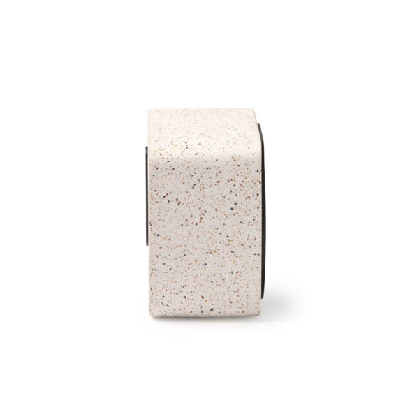 Personalised bluetooth speaker made of recycled terrazzo and bamboo 5W