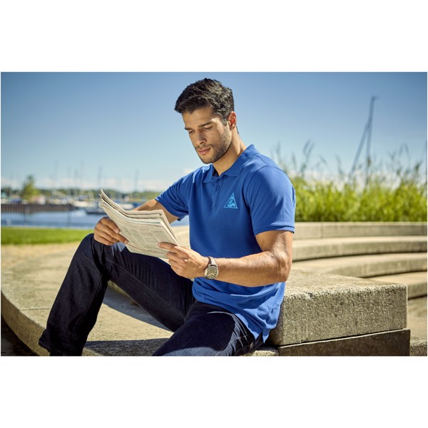 Polo manches courtes homme Calgary - Bleu / XL