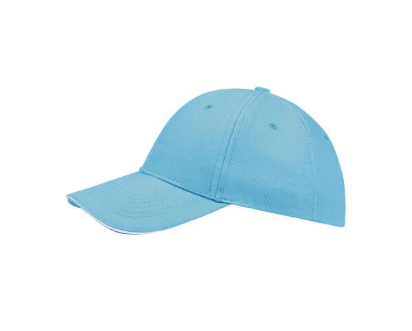 BONÉ BUFFALO AZUL TURQUESA/BRANCO