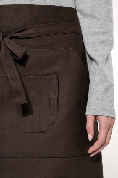 Cotton Mid-Length Apron - White