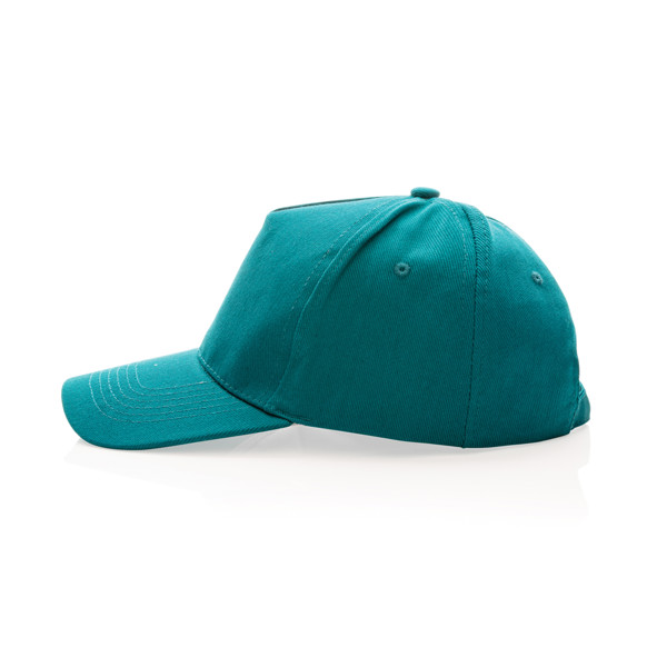 5 dielna šiltovka Impact z 280g recyklovanej bavlny AWARE™ - Verdigris