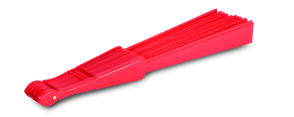 Eventail Fanny - Rouge