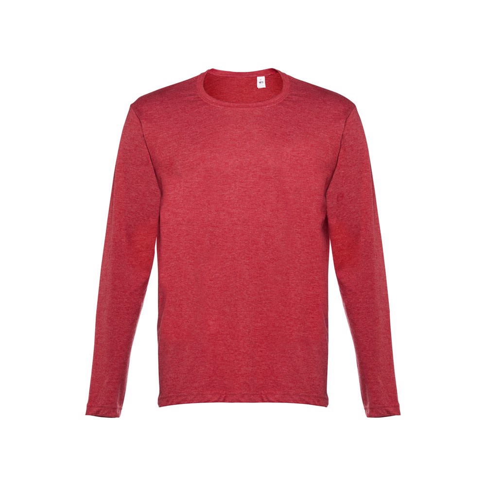 THC BUCHAREST. Pánské tričko s dlouhým rukávem - Červený Melír / XL