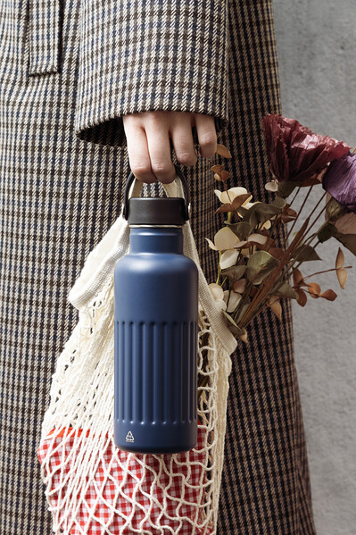 Bouteille isotherme Streaky Go - Bleu Foncé