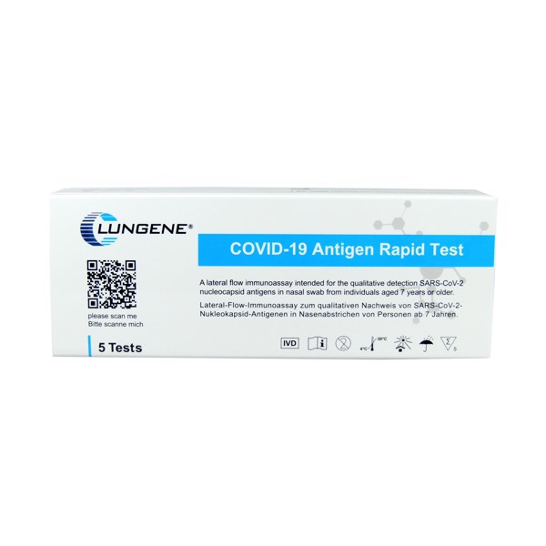 Covid-19 Antigen Rapid Test, Laientest (Nase), 5Er Set
