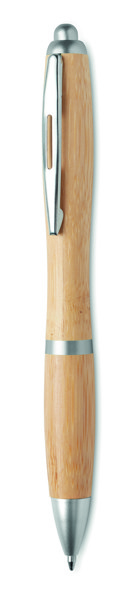 Ball pen in ABS and bamboo Rio Bamboo - Matt Silver