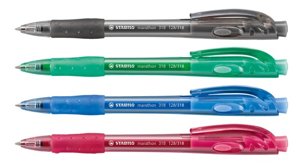 STABILO marathon ballpoint pen, black