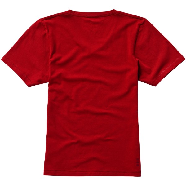 Kawartha short sleeve women's GOTS organic V-neck t-shirt - Red / XXL