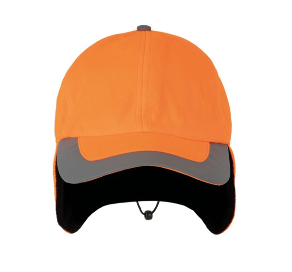 Neon Winter Cap - 6 Panels - Fluorescent Orange