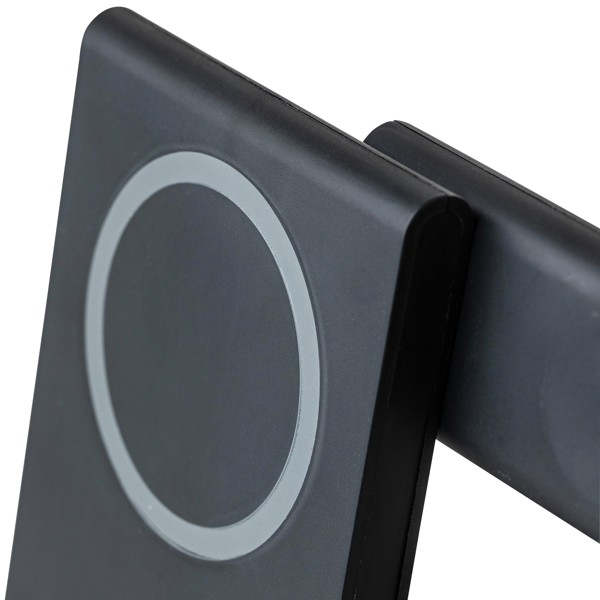 Recycled ABS 3-in-1 magnetic wireless charger Valerio