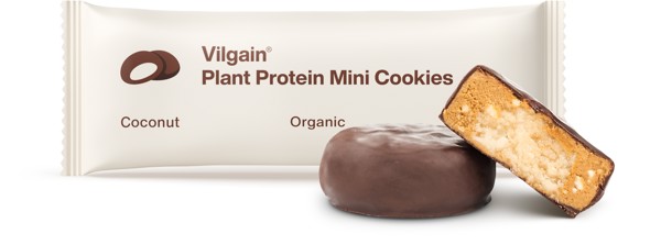 Vilgain Plant Protein Mini Cookies 50 g (2 x 25 g) Coconut *