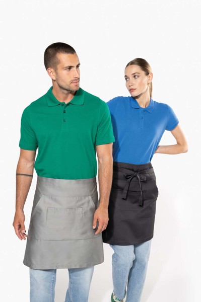 Polycotton Mid-Length Apron - White