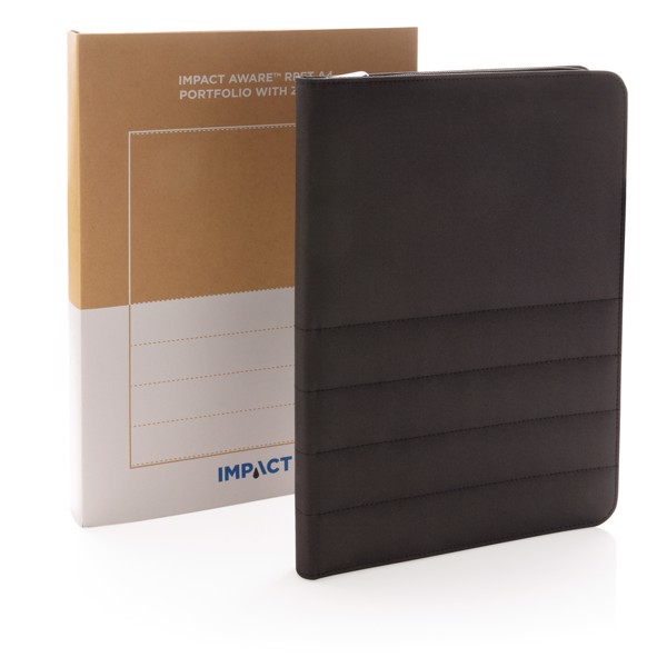 XD Xclusive A4 portfolio, recycled rPET, zipper - Black