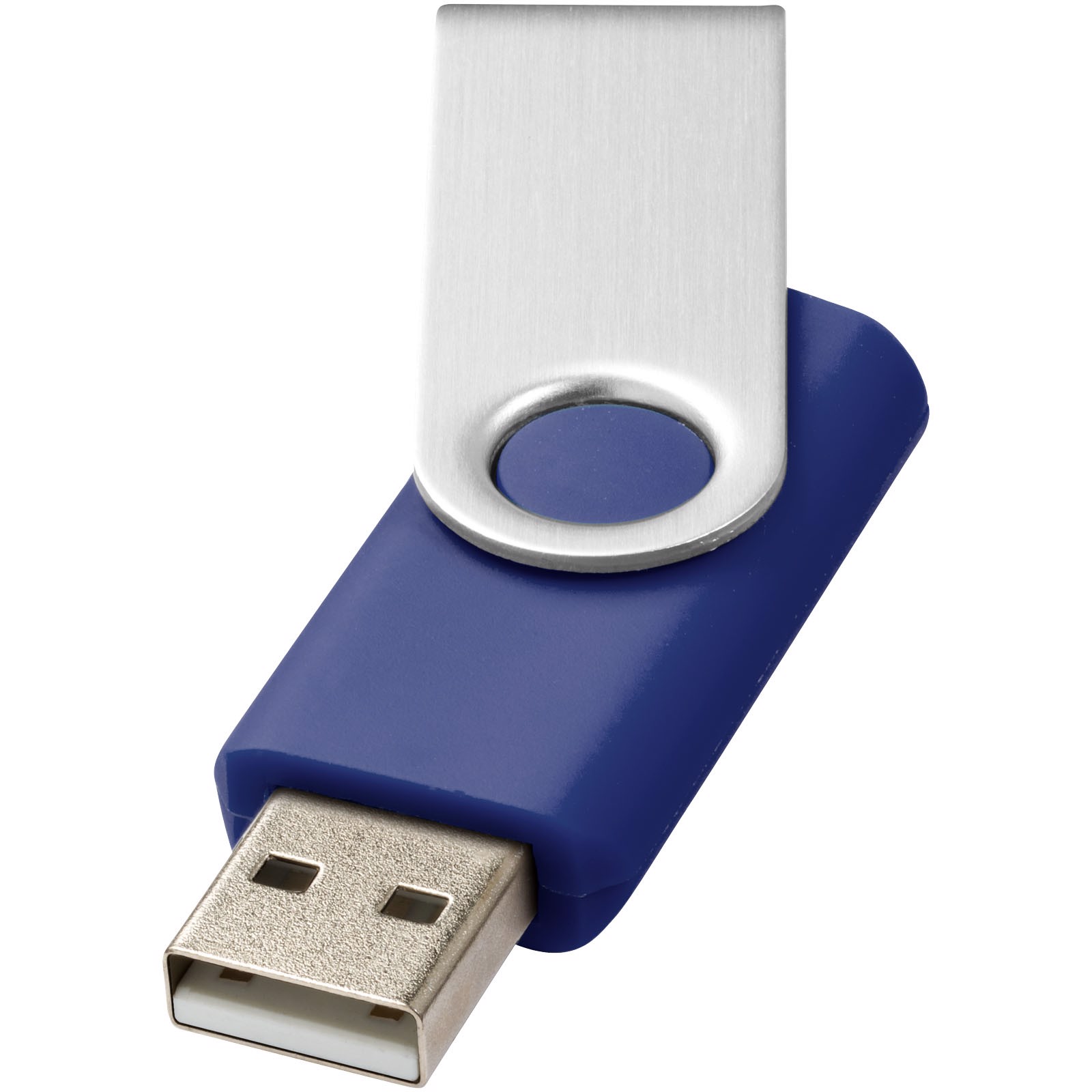 Rotate-basic 2GB USB flash drive - Blue / Silver - Kick And Rush